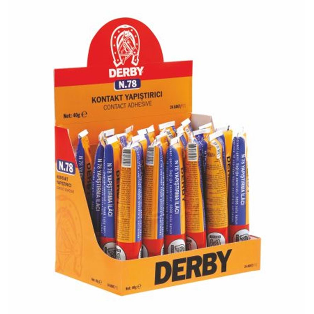 DERBY YAPIŞTIRICI TÜP N.78 (KÜÇÜK TÜP) STANDLI 40 gr