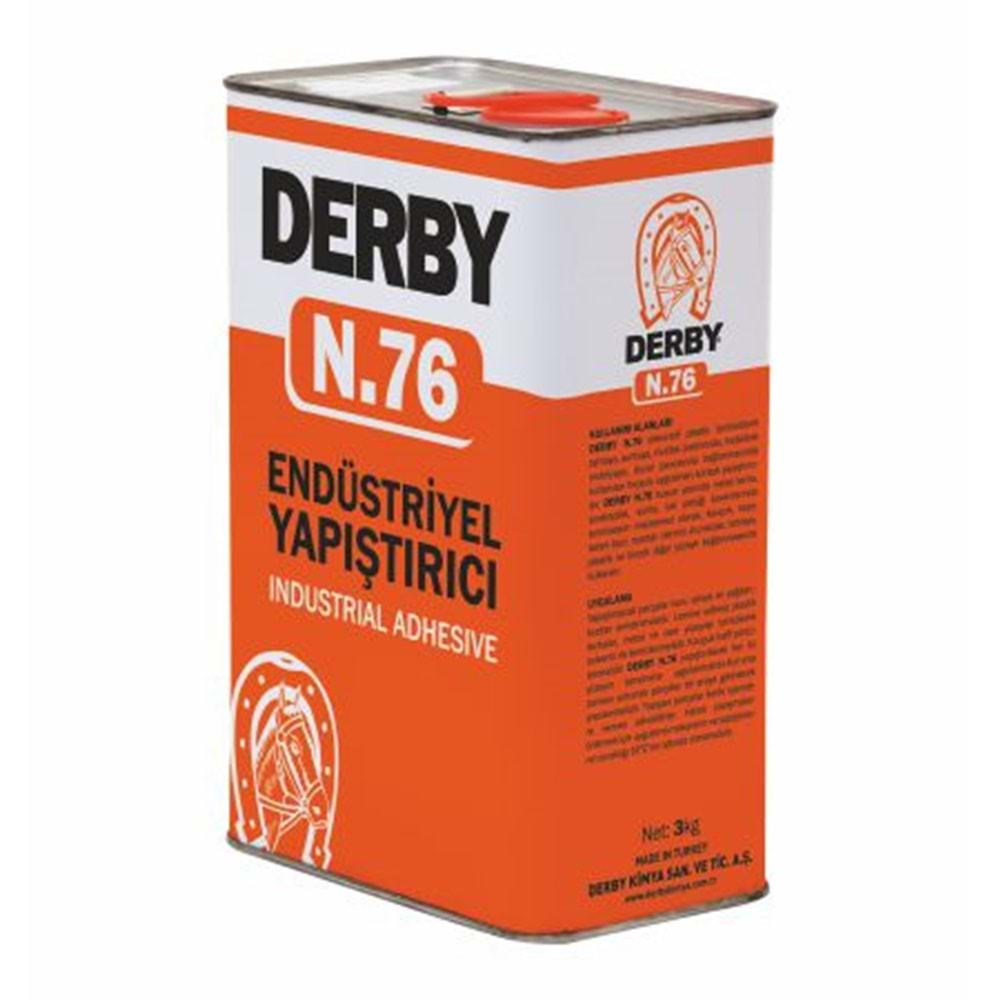 DERBY YAPIŞTIRICI TENEKE (N.76) KIRMIZI 3 kg