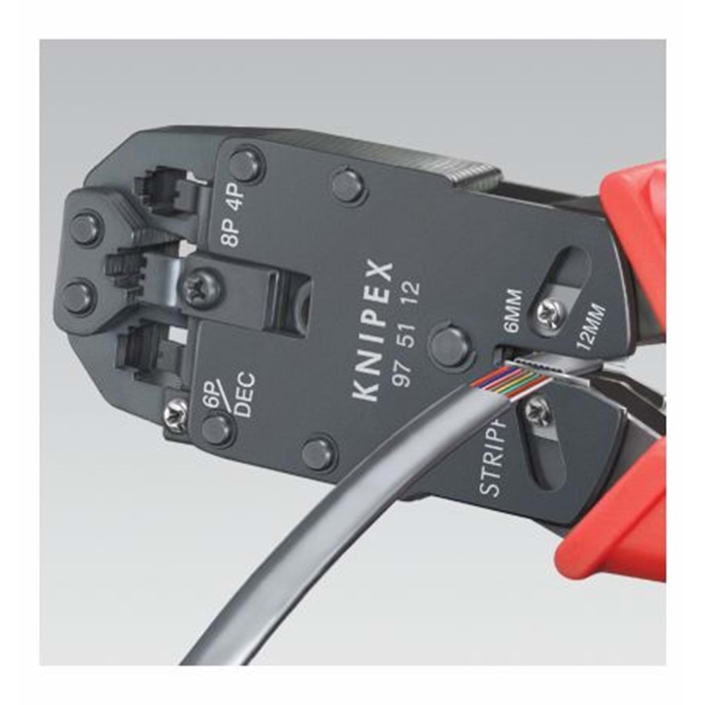 KNIPEX TELEFON VE JAK PENSESİ İZOLE 200 mm