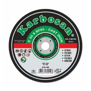 KARBOSAN KESME TAŞI SC DÜZ 115 x 2.5 x 22 C 30 S BF80