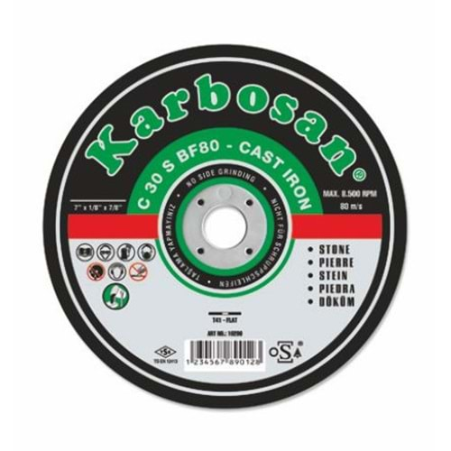 KARBOSAN KESME TAŞI SC DÜZ 115 x 2.5 x 22 C 30 S BF80