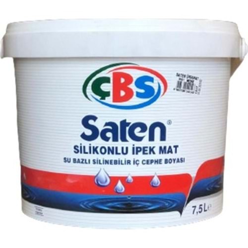 ÇBS SATEN İPEK MAT BOYA BEYAZ 15 LT